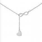 Silver “Infinity with a Heart” Pendant - image-0